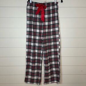 White Plaid Classic Christmas Flannel